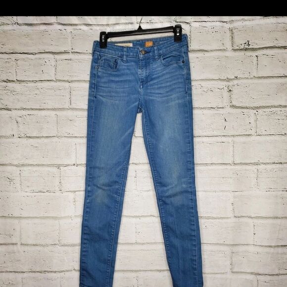 Pilcro and the Letterpress Anthropologie Letterpress Superscript Skinny Jeans 25 - Picture 2 of 7
